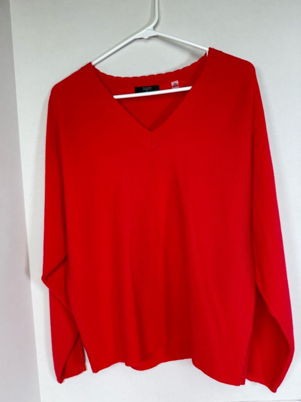 T-Tahari Red V-Neck Sweater